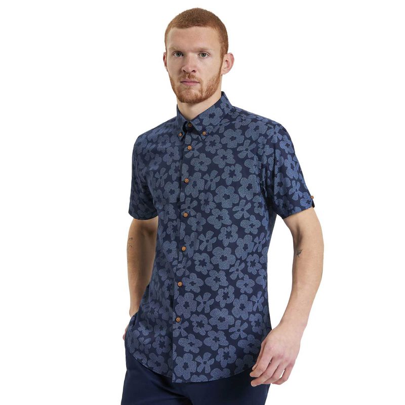Ben Sherman Stipple Floral Print Shirt image number 0